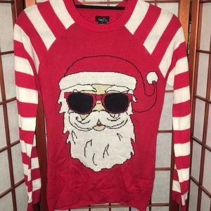 SUNGLASS SANTA CHRISTMAS SWEATER